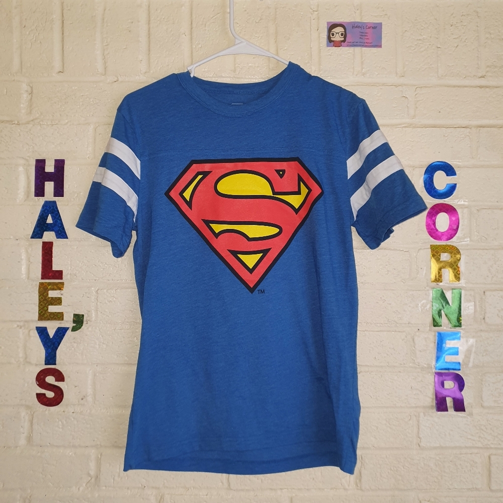 SUPERMAN 00 Jersey Style T-Shirt Size S